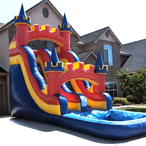 Toboggan aquatique pour petits enfants, nouveau design, château gonflable avec toboggan et piscine, toboggan en PVC de qualité commerciale pour enfants - Product Image 2