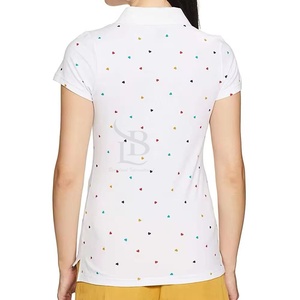 Camisas de Polo de Golf Formales de Secado Rápido para Mujer, Camiseta de Poliéster de Punto de Seda Personalizada con Diseño de Logotipo, Decoración con Estampado - Product Image 4