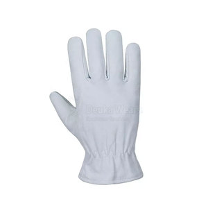 ถุงมือทำงานหนังแท้แบบสั่งทำพิเศษ พร้อมสายรัดข้อมือยืดหยุ่น ระบายอากาศได้ดี ป้องกันมือสำหรับคนขับรถ บริการ OME ขายส่ง - Product Image 4