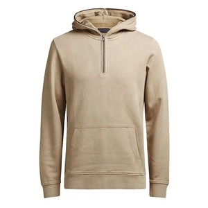 Sweat à capuche épais de haute qualité 330g pour homme, coupe décontractée avec cordons, en molleton 100% coton teint uni, style streetwear hiver - Product Image 6