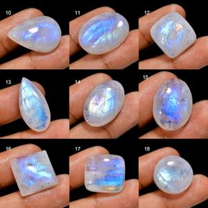 Piedra lunar de arcoíris Natural de alta calidad, piedra preciosa suelta, tamaño Tinny, piedra lunar de arcoíris Natural de alta calidad, precios de fábrica al por mayor - Product Image 1