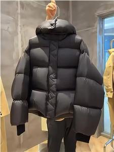 Polyester/Cotton Comfortable Puffer Coat Durable <b>Quilted</b> Hooded Waterproof Windproof Eco-Friendly Winter Outerwear High Street - Product Image 5