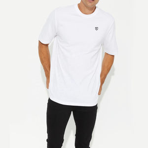 Camiseta con timbre de hombro caído de gran tamaño para hombre, impresión personalizada de alta calidad, 100% algodón, respetuoso con el medio ambiente, transpirable, 220g, peso pesado - Product Image 2