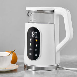 Hervidor de Agua Eléctrico de Vidrio de 1.7L CE/GS, 2200W, Inalámbrico, con Control Digital de Temperatura, Calentamiento Rápido para Uso Doméstico, 220V - Product Image 2