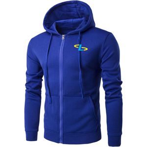 เสื้อฮู้ดซิปมีซับในคุณภาพสูง พิมพ์โลโก้ตามสั่ง แขนยาวสำหรับผู้ชาย เสื้อสเวตเชิ้ตสำหรับออกกำลังกาย มีตัวเลือกไซส์ใหญ่พิเศษ - Product Image 4