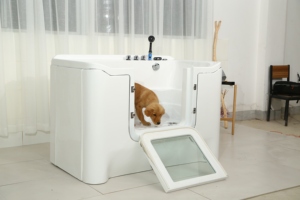 <span class=keywords><strong>Baignoire</strong></span> Spa <span class=keywords><strong>Rectangulaire</strong></span> Moderne Autoportante pour Chiens avec Ozone et Massage par Air, Écologique, Idéale pour Appartement - Product Image 3