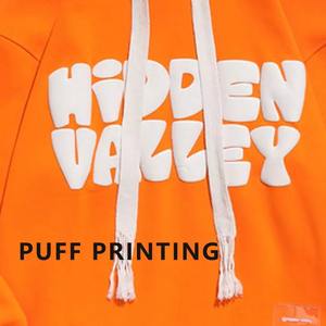 Sudadera con capucha unisex de algodón 100% personalizada 3D para estampado de hojaldre 550 GSM sudadera con diseño único para hombres Logotipo de invierno sólido Patt - Product Image 5