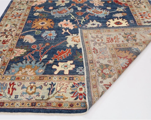 Tapis Oushak en laine fait main, style turc noué, abstrait, lavable, pour adolescents, prière, pique-nique, chambre à coucher, décoration intérieure, usage domestique - Product Image 3