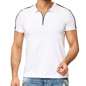Hombres de alta calidad para camisa Polo 100% algodón de secado rápido y logotipo personalizado diseño sólido tela de punto con estampado de verano - Product Image 1