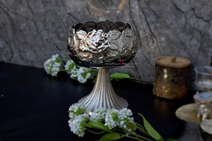 แท่นวางช็อคโกแลตดีไซน์สวยสำหรับเสิร์ฟช็อคโกแลตและของหวานพร้อมเครื่องใช้ในครัวโต๊ะขัดเงามันวาว - Product Image 5