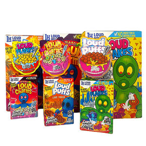 Caja de papel troquelada personalizada con impresión holográfica para galletas y dulces de 3.5g, diseño de flores exóticas, con juego de bolsas de Mylar de 3.5g (8 unidades) - Product Image 2