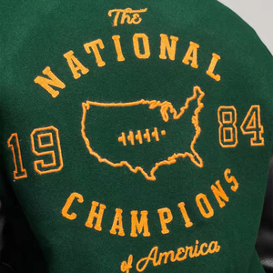 Veste bomber de baseball tendance 2026 avec motif de lettres, style populaire, vestes universitaires personnalisées pour hommes, vestes pour hommes OEM - Product Image 5