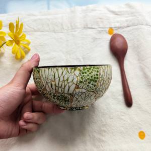 Bols à noix de coco naturelle OEM de haute qualité, vaisselle en nacre incrustée, bol à fruits secs artisanat du Vietnam - Product Image 3