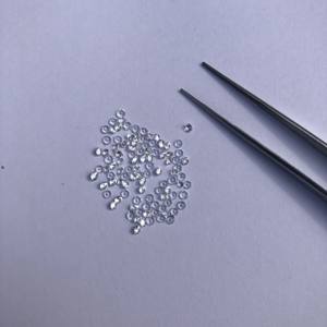 หินบุษราคัมสีขาวธรรมชาติขนาด2มม. อัญมณีทรงหลวมสำหรับทำเครื่องประดับอัญมณีคุณภาพกึ่งมีค่าแบบ DIY ร้านค้า - Product Image 3