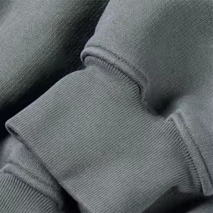 Haute qualité personnalisé blanc épais poids lourd 500 Gsm polaire col rond Sublimation pull sweat plissé brodé pour hommes - Product Image 4