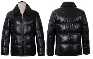 <b>Men's</b> Sport Fashion Motorcycle <b>Jacket</b> with Sheep Skin <b>Shearling</b> Fur Collar Casual Winter Coat OEM Option Breathable Eco-Friendly - Product Image 6