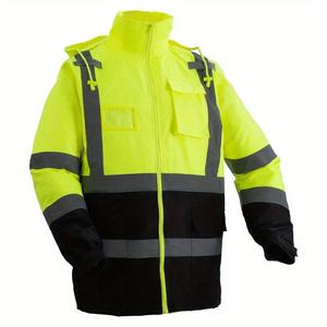 Customized Logo ANSI Class 2 Waterproof LED Reflective <b>Hi</b> <b>Vis</b> Safety <b>Jacket</b> - Product Image 4