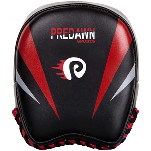 Manoplas de enfoque de cuero genuino PREDAWN hechas a medida, nuevo diseño, negro, profesional, suave, boxeo, entrenamiento, absorción de humedad - Product Image 5