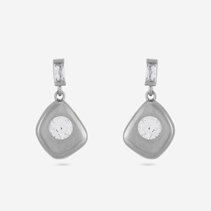 Boucles d'oreilles tendance vintage 192702, motif géométrique étoile et papillon, en alliage de zinc, cuivre, laiton, perles et diamants, pour événements religieux - Product Image 6