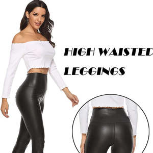 Mallas de gimnasio de cintura alta para mujer, corsé transpirable para entrenador físico con ganchos en la cintura, pantalones de Yoga con patrón sólido, cierre de cintura media - Product Image 2