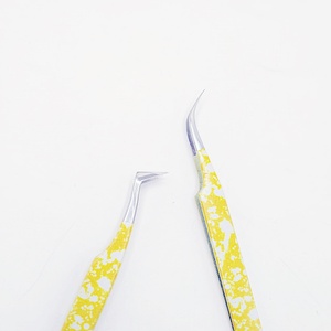 แหนบขนตาปลอมคุณภาพดีแบบรัสเซียอุปกรณ์ต่อขนตาปลอมคุณภาพดีทนทานฉลากส่วนตัว - Product Image 5