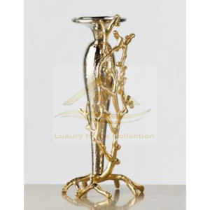 Diseño de hojas de Metal atractivo hogar decorativo portavelas contenedor de cera y tarro artesanías de Metal de la colección de lujo para el hogar - Product Image 5