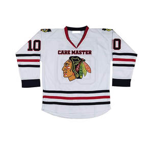 เสื้อกีฬาแขนยาวคอวีปักลายเสื้อฮ็อกกี้น้ำแข็งเสื้อกีฬาลำลองสำหรับผู้ชายชื่อและจำนวน2025ที่ปรับแต่งได้ - Product Image 2