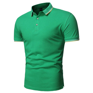 Polo manches courtes unisexe respirant 100% coton haute qualité, personnalisable avec sublimation ODM teint uni grande taille pour homme - Product Image 2