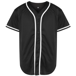 Jersey de béisbol personalizado, camisa de malla de alto rendimiento, uniforme de softball de secado rápido con botones, aparejos de sarga bordados, nombre USA Fit - Product Image 2