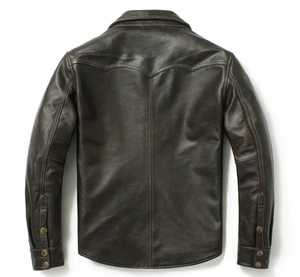 Chaqueta de cuero personalizada de alta calidad con logotipo personalizado - Product Image 4