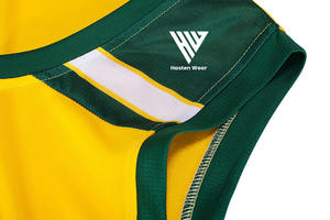 Conjuntos de Uniformes de Baloncesto sin Mangas Hechos en Pakistán, 100% Poliéster Transpirable de Secado Rápido, Nombre del Equipo, Número, Uniforme de Baloncesto - Product Image 6