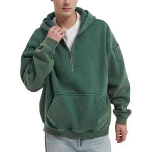 High Demand Quarter Zip Pullover <b>Hoodie</b> for <b>Men</b> <b>Thick</b> Heavy Weight Zip up <b>Hoodie</b> Half Zip Pullover <b>Hoodie</b> BY RSW - Product Image 1