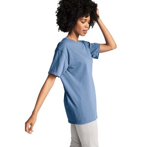 T-shirt graphique à logo personnalisable coupe ample en coton lourd à manches courtes col rond motif imprimé d'été taille XL - Product Image 6