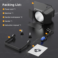 Luces LED COB Par de 200W con Barndoor, Focos Lineales Blancos Cálidos y Fríos, Luces DMX para Escenario, Fiesta, Concierto