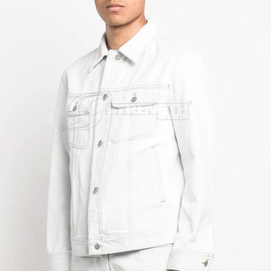 Wholesale Custom Logo Cotton Made <b>Men</b> Jeans <b>Jacket</b> Breathable Outdoor Use <b>Men</b> Jeans <b>Jacket</b> - Product Image 4