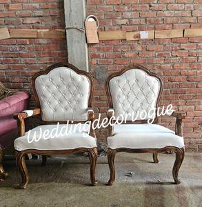 Canapé durable de vente chaude pour la mariée et le marié siège de trône de mariage de haute qualité avec sculpture royale confortable - Product Image 2