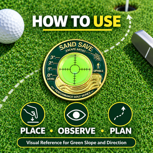 Niveau à bulle double face pour green de golf, design personnalisé, aide portable d'entraînement au putting pour cadeaux et événements de golf - Product Image 5