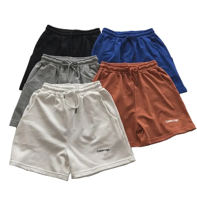 Pantalones cortos deportivos de secado rápido para hombre, shorts masculinos de malla transpirable con logo personalizado, informales a precio al por mayor