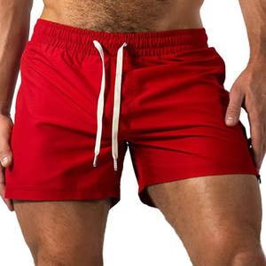 กางเกงกีฬาขาสั้นผู้ชายกางเกงขาสั้นแฟชั่นมีซิปด้านข้างแห้งเร็วเข้ายิมวิ่งชายหาดออกกำลังกายฟิตเนสฝึกซ้อม - Product Image 3