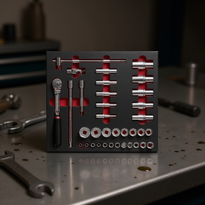 Usag 35-Piece <b>Ratchet</b> Set with Polygonal <b>Sockets</b> and Inserts for <b>Socket</b> Product Use - Product Image 3