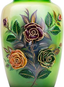 Urnes funéraires de crémation en aluminium vert olive Rose pour adulte humain beau Style urne funéraire artisanale cendres taille personnalisée - Product Image 3