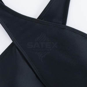 Maillot de bain une pièce pour femmes, monokini, coupe haute, logo sur le devant, matière légère à séchage rapide pour la natation en mer et en piscine - Product Image 5
