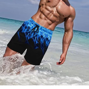 Short de plage pour homme personnalisé OEM confort à séchage rapide, short de plage pour homme en tissu polyester et élasthanne à ceinture élastique - Product Image 6