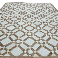 100% alta calidad tradicional hecho a mano 9x12 abstracto Abaca yute alfombra Material de algodón para sala de estar comprar Abaca yute alfombra
