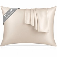 Taie d'oreiller 100% Soie de Mûrier, Lot de 2, Luxe, Antistatique, Fermeture à Enveloppe, 16-19 Momme, Rafraîchissante, Taille Queen, pour Cheveux et Peau