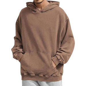 Sudadera con Capucha Unisex Vintage de Corte Regular con Lavado Ácido, Sudadera de Forro Polar Ecológica, Ropa de Calle de Invierno - Product Image 2