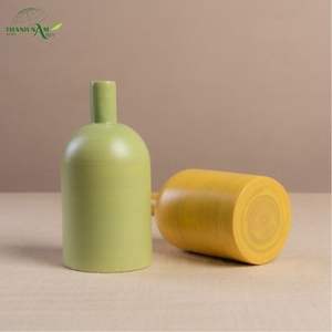 Jarrón de Bambú Hilado de Color Minimalista con Forma Enrollada, Ecológico y Duradero para Decoración de Interiores Art Deco - Product Image 4