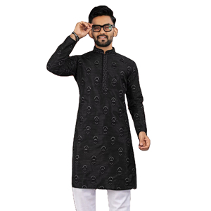 ชุดสำหรับผู้ชายผ้าคอตตอนแท้ปักลายและมีกระจกสำหรับใส่ทำงาน - Product Image 1