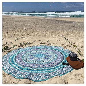 Diseño personalizado de calidad superior Impreso digital Secado rápido Algodón Microfibra Playa Picnic Toalla al aire libre Alfombra Técnicas de punto - Product Image 3