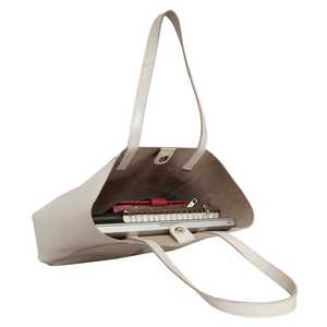 Sac Tote Designer Fait Main de Haute Qualité en Cuir Véritable Lisse Sans Doublure Gris Glace Style Vintage Tassel Top Fournisseur Indien - Product Image 5